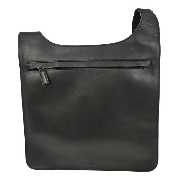 Prada Handbags - Prada Black Leather Shoulder Bag